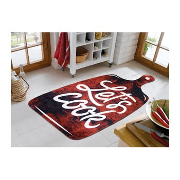 Covor Vitaus Lets Cook Red, 60 x 100 cm