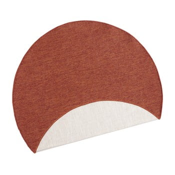 Covor reversibil bougari miami, Ø 140 cm, roșu