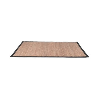 Covor din iută cu detalii negre din bumbac label51, 160 x 230 cm