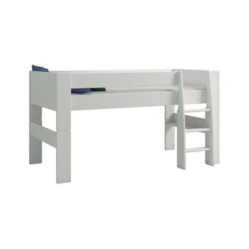 Pat supraetajat pentru copii steens for kids, înălțime 113 cm, alb