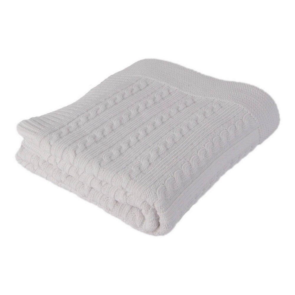 Bílá dětská deka s příměsí bavlny Homemania Decor Lexie, 90 x 90 cm