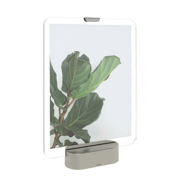LED rámeček na fotografii se základem v šedé barvě Umbra Glo, 20 x 25 cm