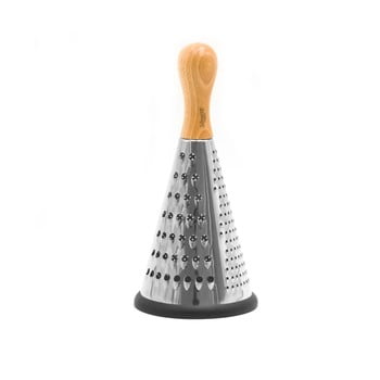 Răzătoare conică din oțel cu mâner din fag bisetti coni, înălțime 24 cm