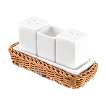 Set accesorii masă cu suport westmark, alb-natural