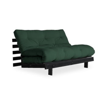 Canapea extensibilă karup design roots black/forest green, verde închis