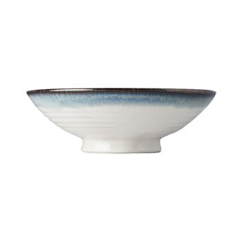Bol din ceramică pentru ramen mij aurora, ø 25 cm, alb