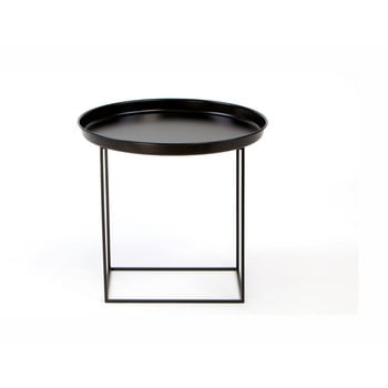 Măsuță metalică nørdifra ramme, ⌀ 50 cm, negru