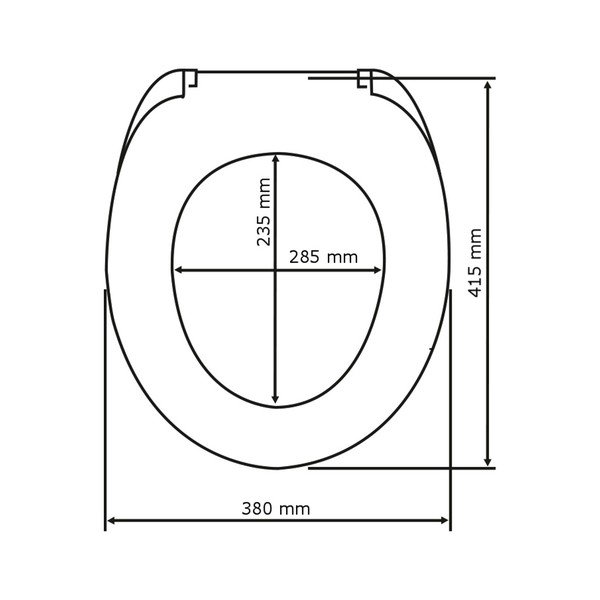 WC sedátko se snadným zavíráním Wenko Frog News, 45 x 38,8 cm