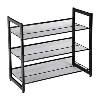 Suport metalic pentru 9 perechi de pantofi songmics, negru