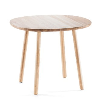 Masă dining din lemn masiv emko naïve, ø 90 cm, natural