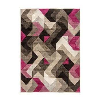 Covor flair rugs aurora grey purple, 120 x 170 cm