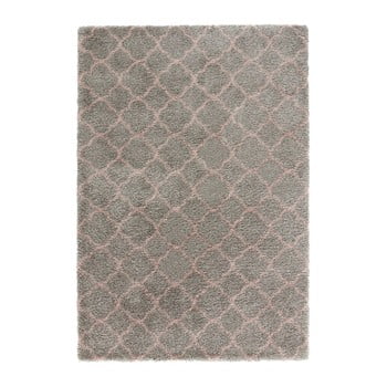 Covor Mint Rugs Grace Grey Rose, 120 x 170 cm, gri