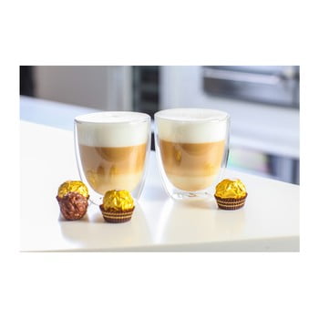 Set 2 pahare cu perete dublu vialli design double, 320 ml