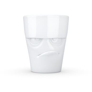 Cană din porțelan cu farfurie, nervos 58products, alb