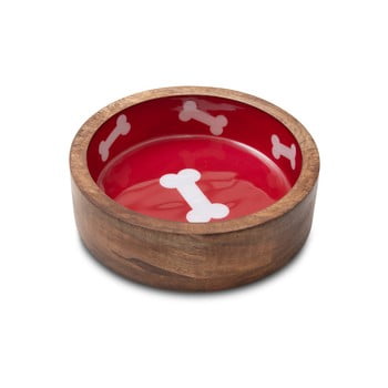 Bol din lemn pentru câini marendog natural, ⌀ 18 cm