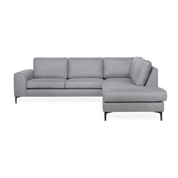 Canapea softnord henry, șezlong partea dreaptă, gri deschis