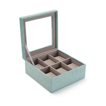 Cutie catifelată pentru ceasuri versa aquamarina, verde