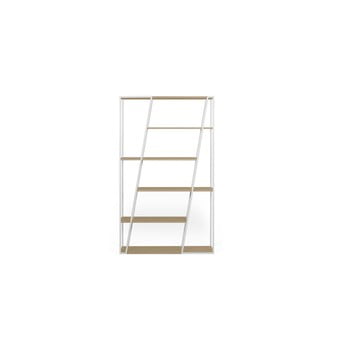 Bibliotecă temahome albi, înălțime 197 cm, alb
