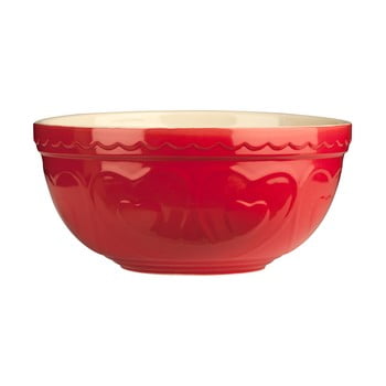 Bol din gresie ceramică Premier Housewares Sweet Heart, ⌀ 24 cm, roșu