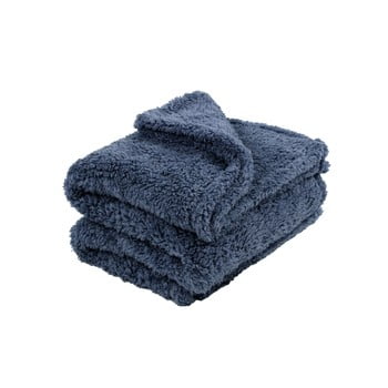 Pătură Tiseco Home Studio Teddy, 130 x 170 cm, albastru închis