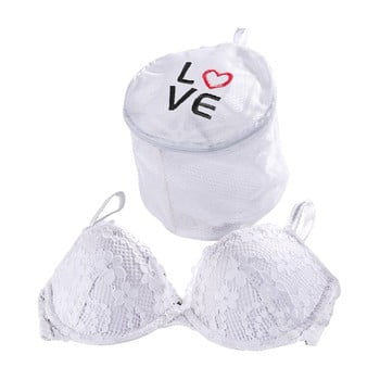 Săculeț pentru spălat lenjeria intimă wenko love, alb