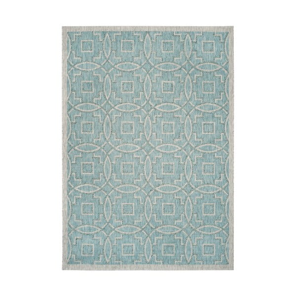 Modro-šedý koberec vhodný do exteriéru Safavieh Jade, 160 x 230 cm