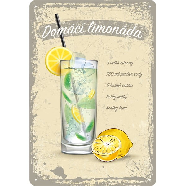 Nástěnná dekorativní cedule Postershop Lemonade