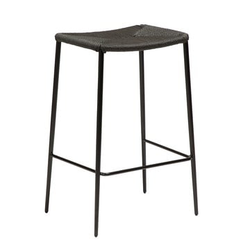 Scaun bar cu picioare din oțel dan-form stiletto, negru