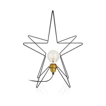 Decorațiune luminoasă markslöjd asterix, înălțime 49 cm, negru