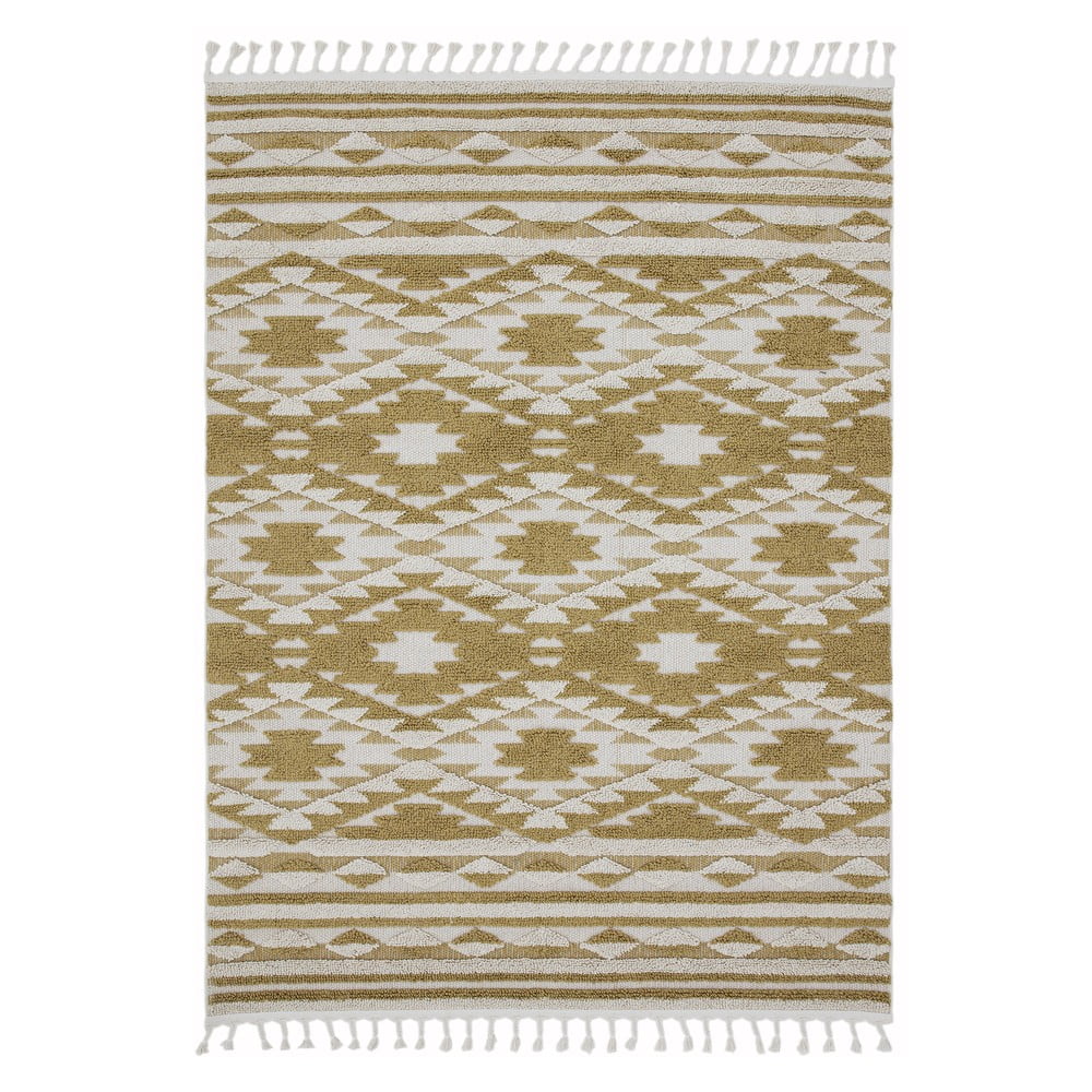 Žlutý koberec Asiatic Carpets Taza, 160 x 230 cm