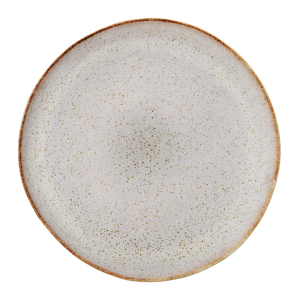 Šedý kameninový talíř Bloomingville Sandrine, ø 28,5 cm