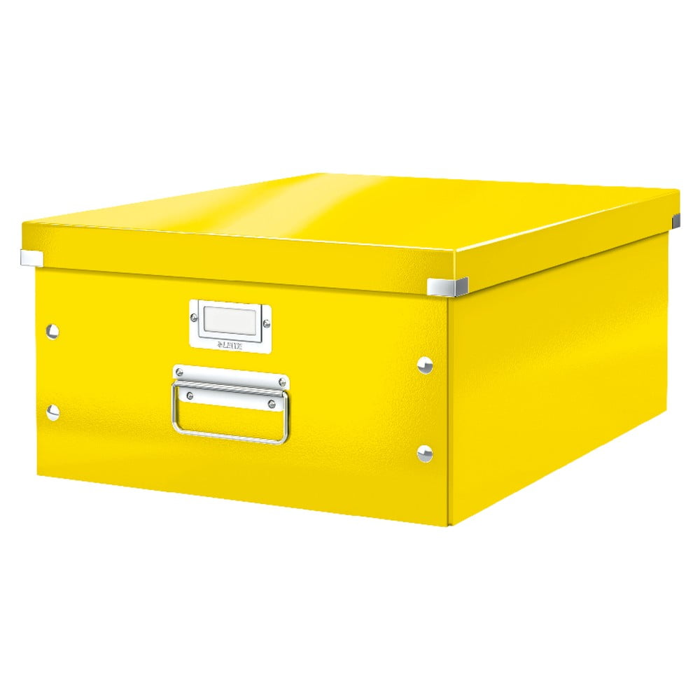 Žlutá úložná krabice Leitz Universal, délka 48 cm