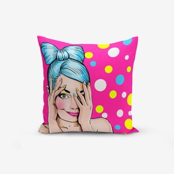 Față de pernă minimalist cushion covers popart pink, 45 x 45 cm