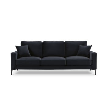Canapea cu tapițerie din catifea kooko home harmony, 220 cm, albastru închis