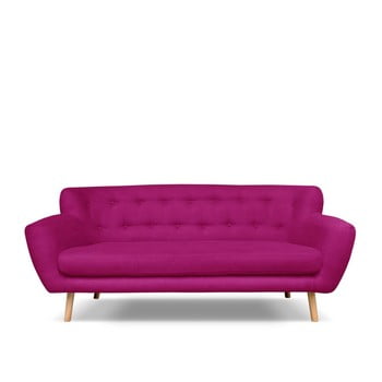 Canapea cu 3 locuri cosmopolitan design london, roz închis