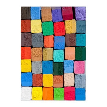 Covoraș din vinilin colorful, 52 x 75 cm