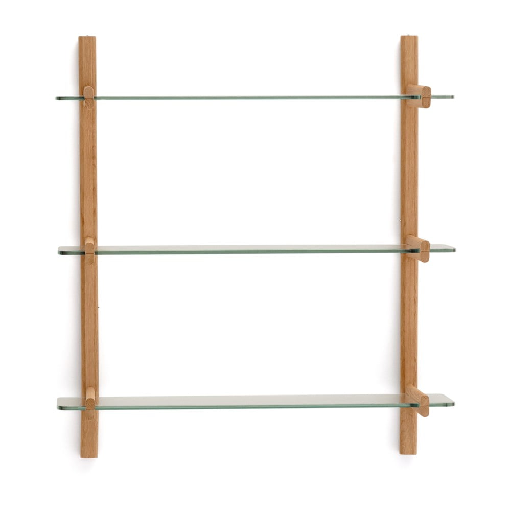 Skleněný modulární policový systém v přírodní barvě 90x98x30,5 cm Sitra – Kave Home