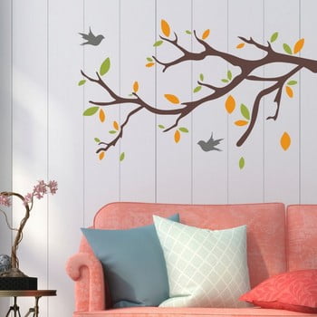 Autocolant decorativ pentru perete tree & birds