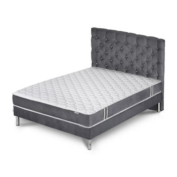 Pat cu saltea stella cadente maison syrius forme 140 x 200 cm, gri