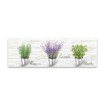 Tablou styler canvas shabby herbs, 27 x 75 cm