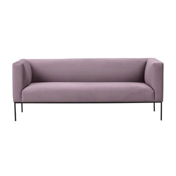 Canapea din catifea cu 3 locuri windsor & co sofas neptune, roz deschis