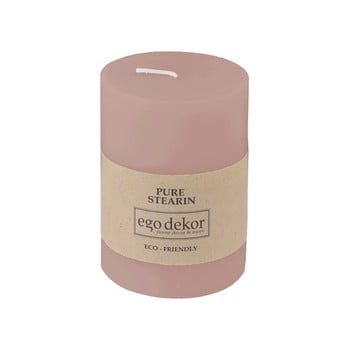 Lumânare baltic candles eco, înălțime 10 cm, roz pudrat
