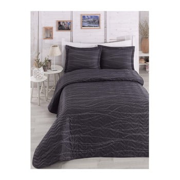 Eponj Home Set cuvertură și fețe de pernă verda grey, 200 x 220 cm