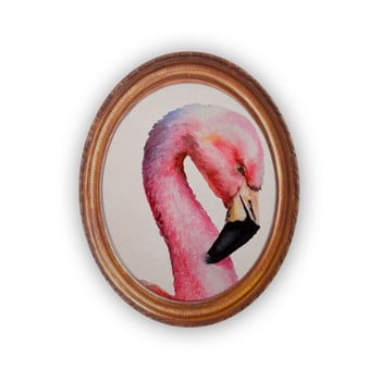 Tablou oval really nice things flamingo