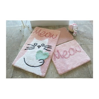 Set 3 covorașe de baie alessia kedicik pink
