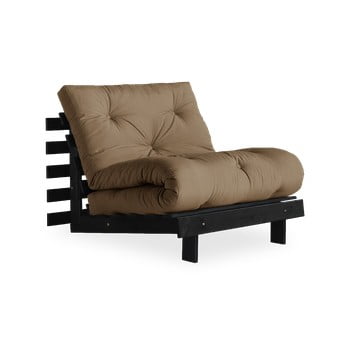 Fotoliu extensibil karup design roots black/mocca