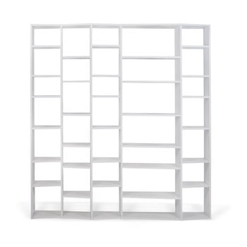 Bibliotecă temahome valsa lățime 216 cm, alb