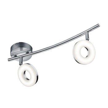 Aplică led cu 2 spoturi trio rennes, argintiu