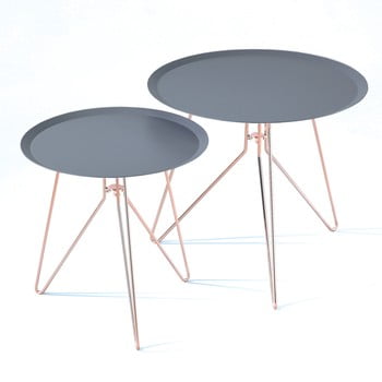 Set 2 măsuțe de cafea tomasucci jolli, albastru