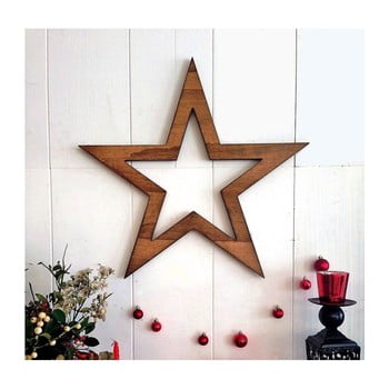 Decorațiune de perete pentru crăciun hello star, 62 x 1,8 x 62 cm
